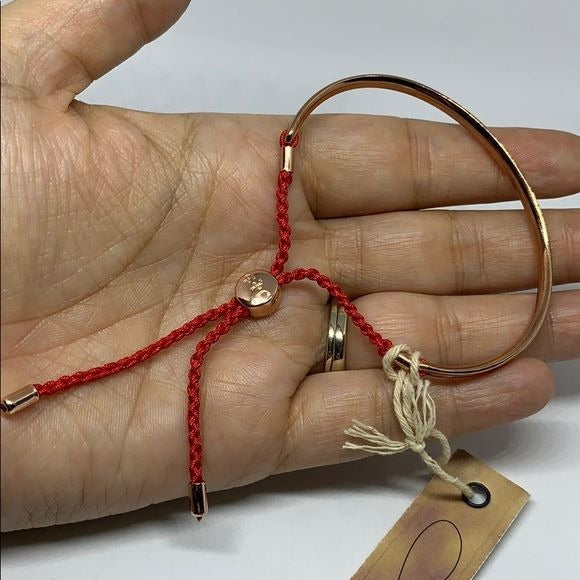 Fortuned Culture Rose Gold and Red Love Bracelet
