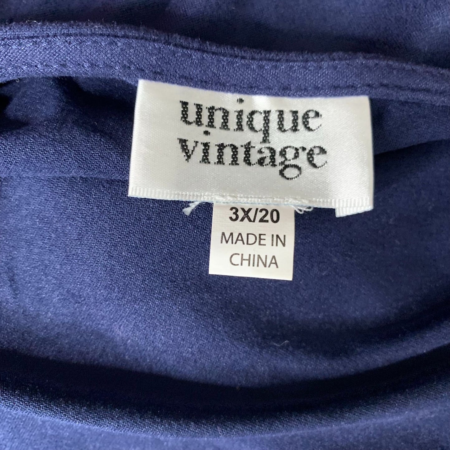 Unique Vintage Retro Dolman Maxi Dress 3X Blue Elastic Waist Wrap Low V Neck