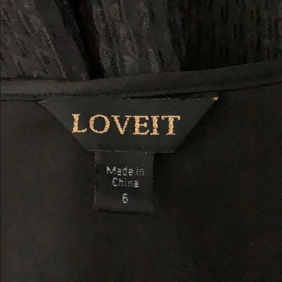 Loveit Sleeveless Mini Bubble Dress 6 Black Wool Blend Pockets Pleated Lined