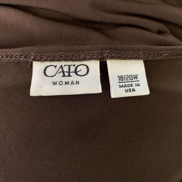 Cato Woman Layered Look Bell Sleeve Blouse