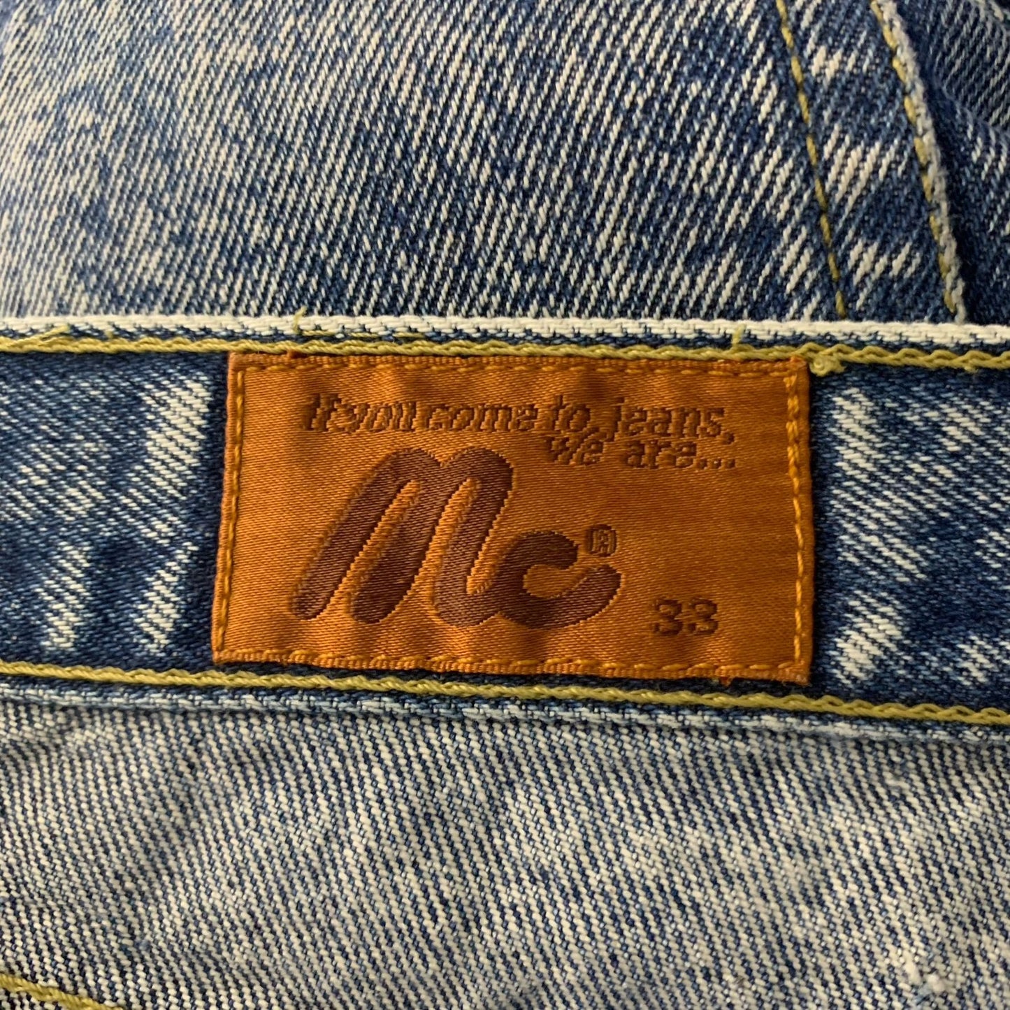 Mc Jeans Club Acid Wash High Rise Denim 28 Blue Retro 5 Pocket Tapered Leg Ankle