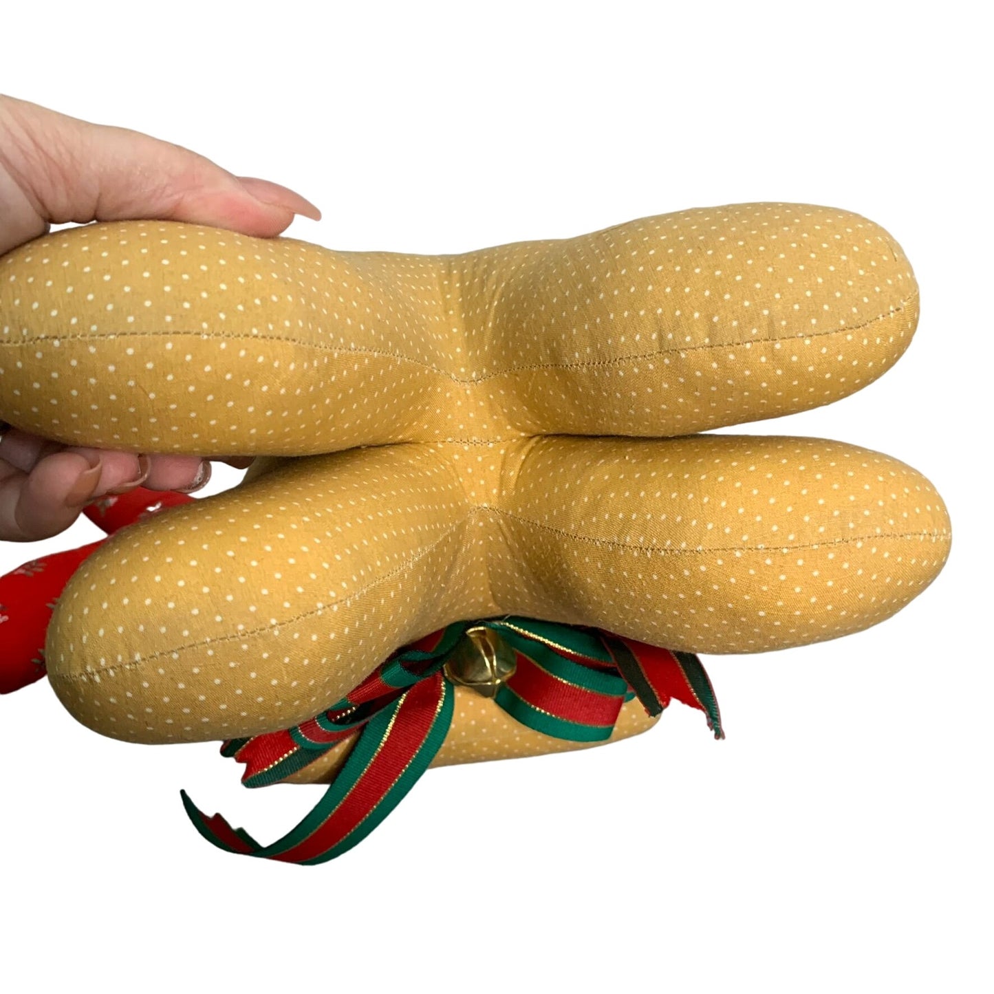 Handmade Standing Reindeer Doorstop Plush Weighted Holiday Christmas Stuffed