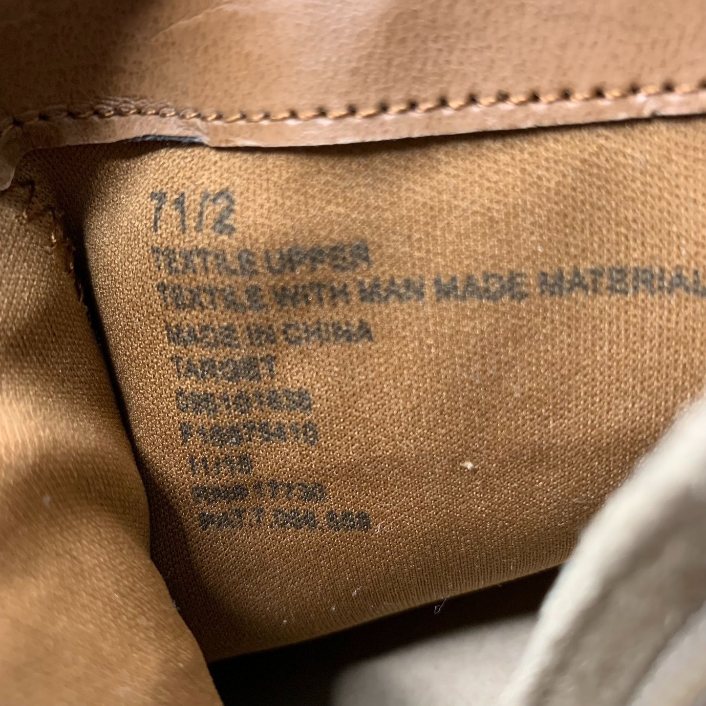 Mossimo Faux Suede Western Ankle Boots 7.5 Taupe Side Zipper Fringe Block Heel