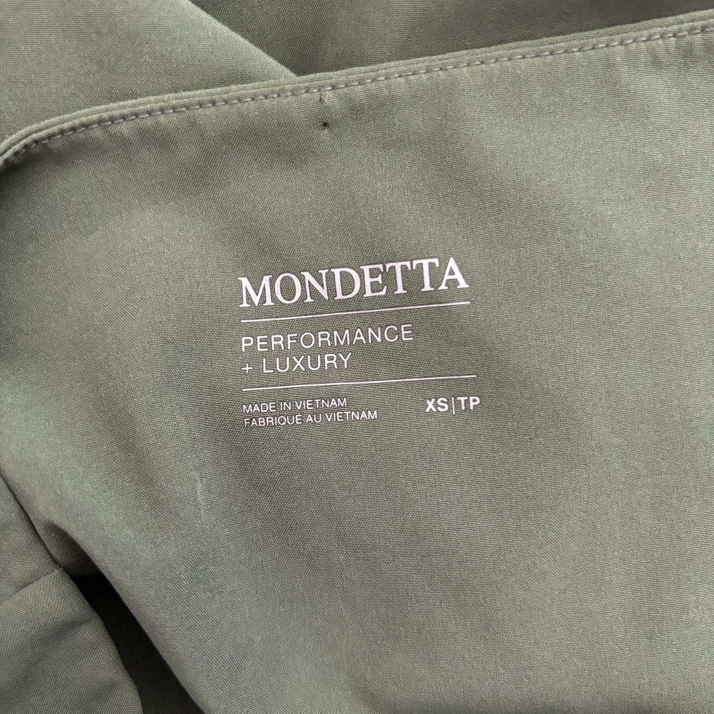 Mondetta Active Wear Dress Size XS Army Green Pockets Drawstring Waist Stretch