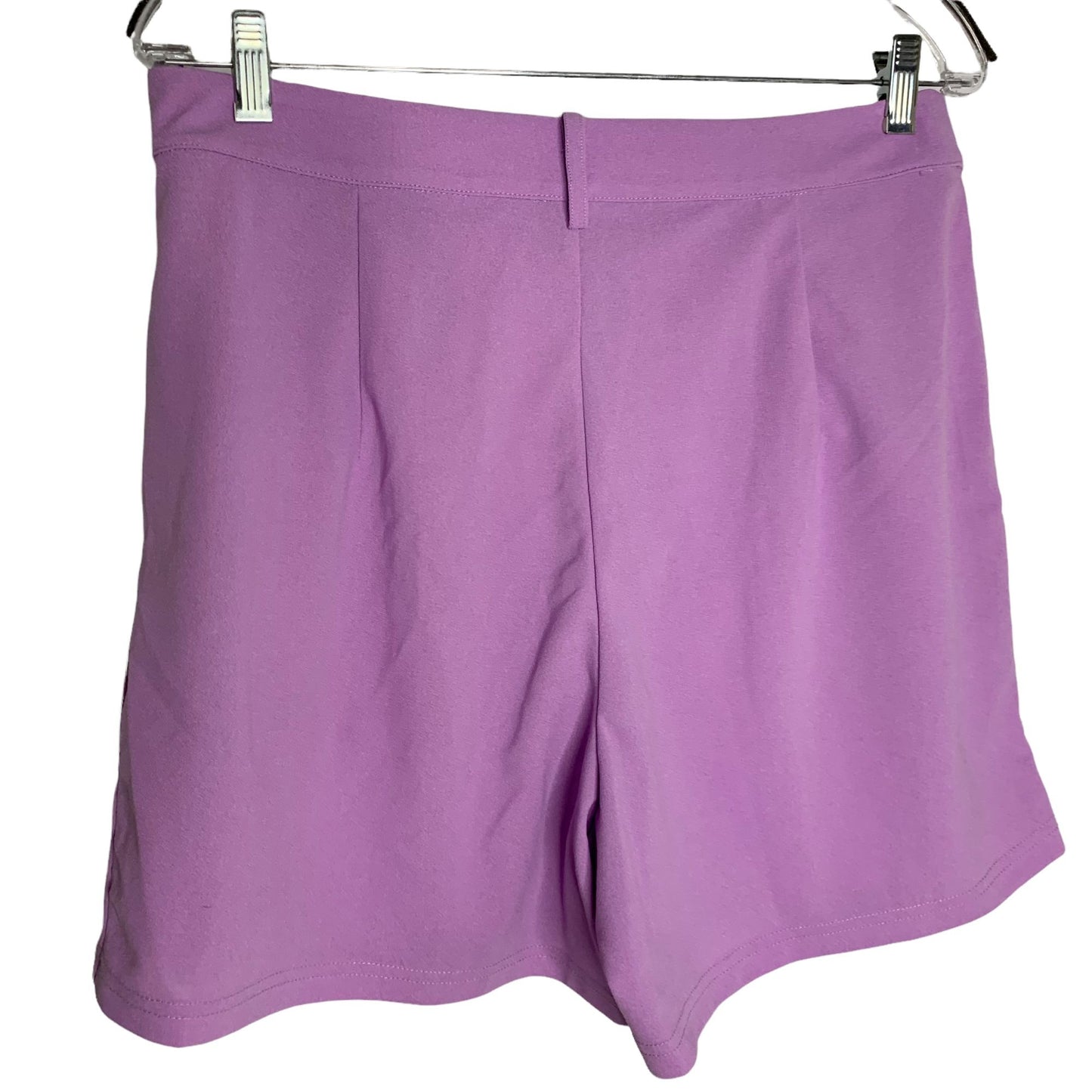 Shein High Waisted Button Up Shorts XL Purple Pockets Belt Loops