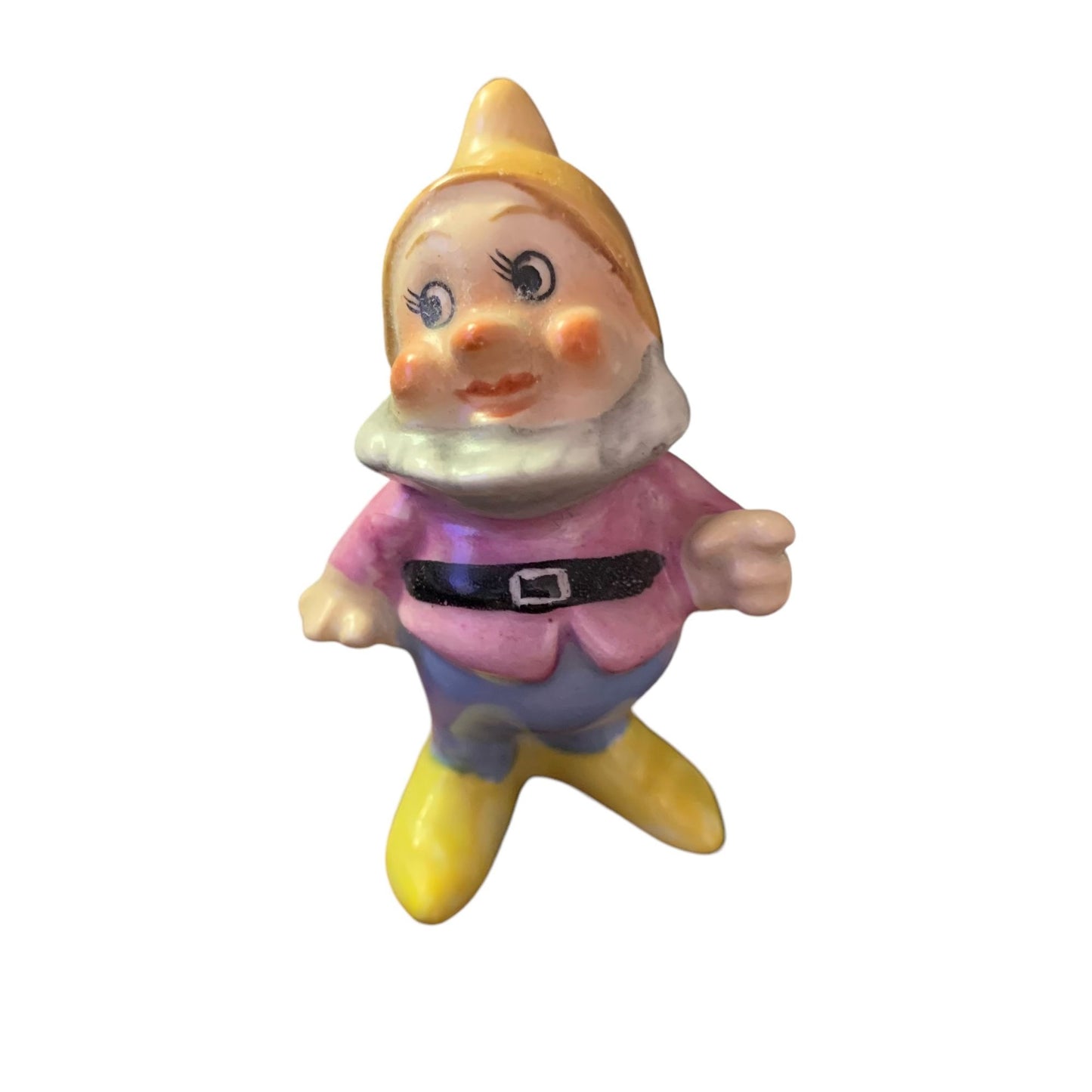 Disney 1950 Goebel Snow White Seven Dwarfs Happy Porcelain Figurine 3” W Germany