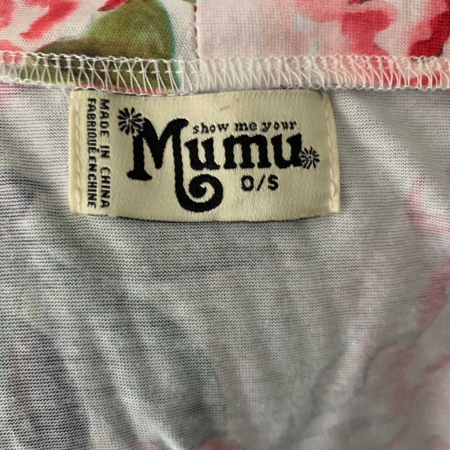 Show Me Your Mumu Short Brie Robe One Size White Floral Tie Belt Short Sleeve