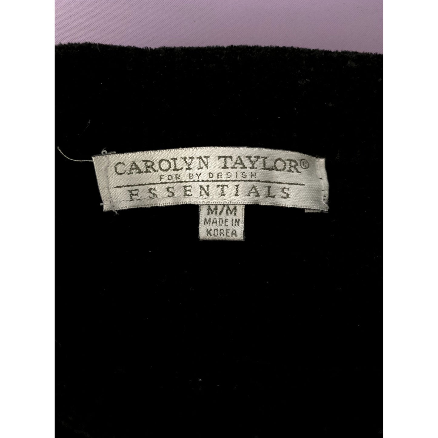 Vintage 90s Chenille Knit Pullover Sweater M Black Color Block Rolled Collar