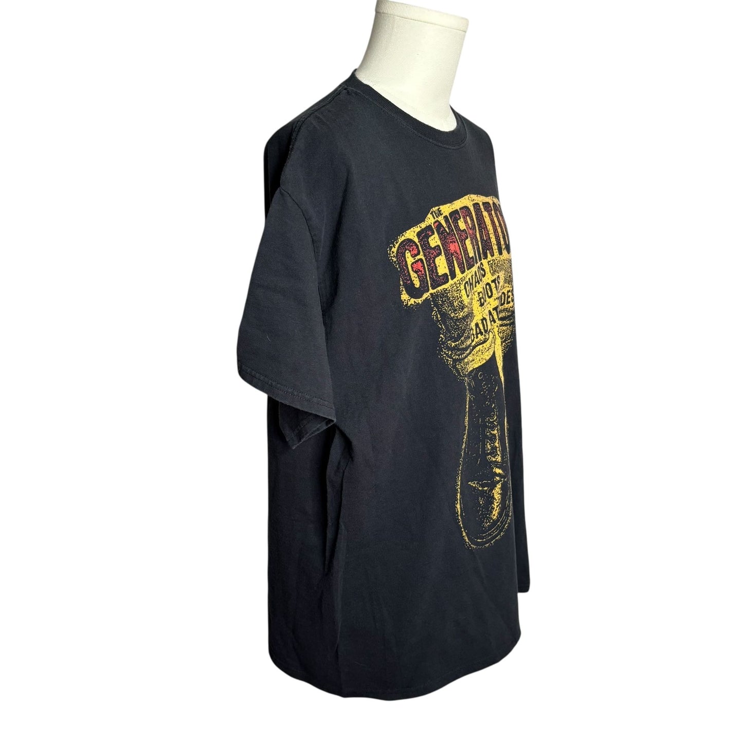 The Generators Band Graphic T-Shirt Adult XL Black Cotton Short Sleeve Rock Tee