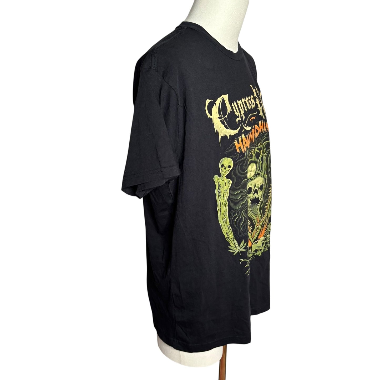 Cypress Hill Haunted 2022 Graphic T-Shirt XL Black Double Sided Crewneck Tee