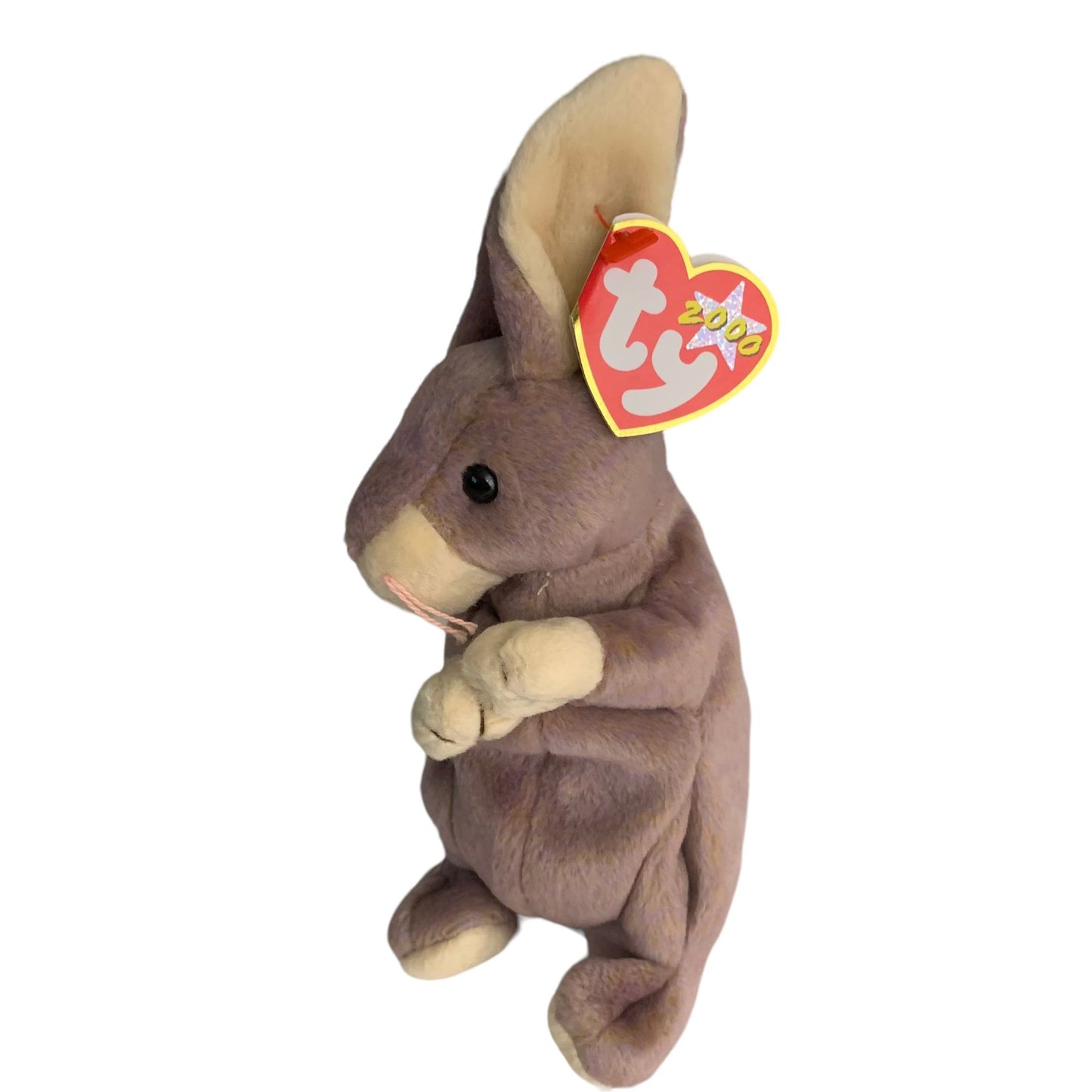 Springy Rabbit Retired TY Beanie Baby 2000 PE Pellets Excellent Easter Bunny