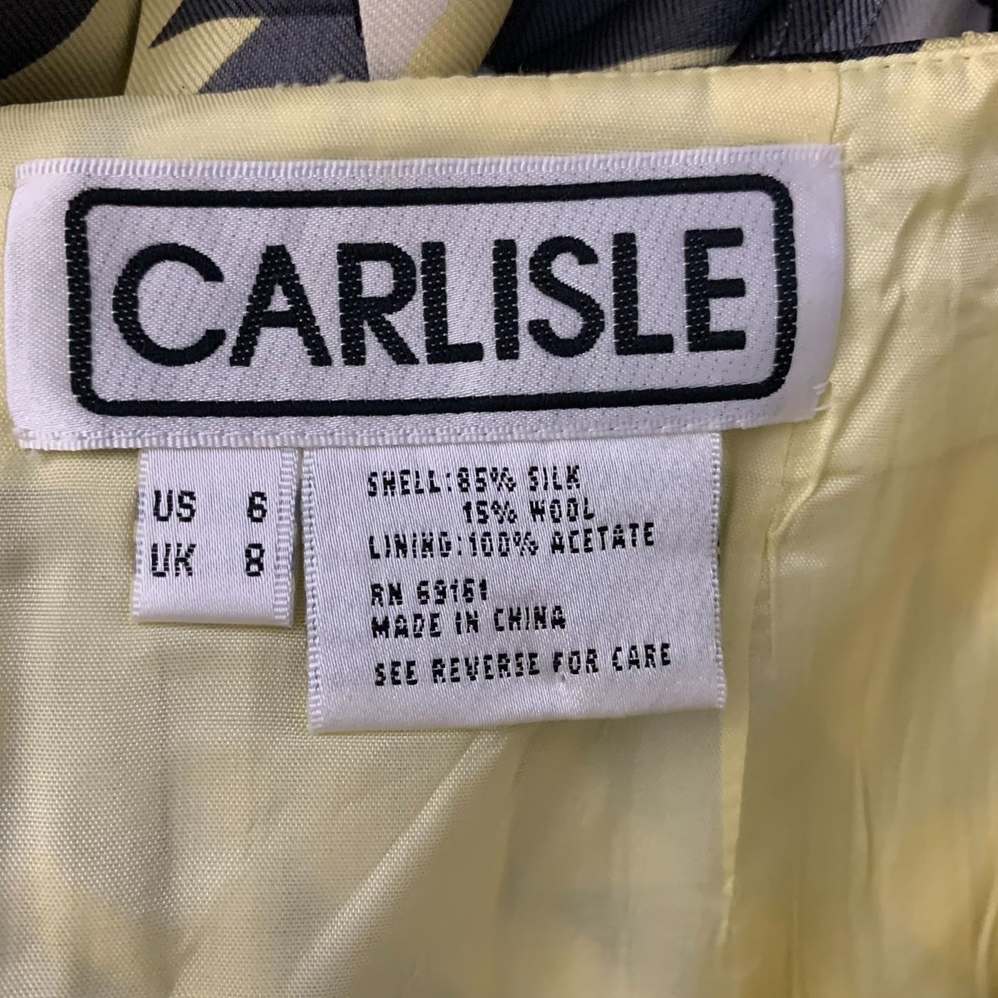 Vintage Carlisle Suit Set 6 Yellow Wool Silk Angora Cashmere Pleated Pockets