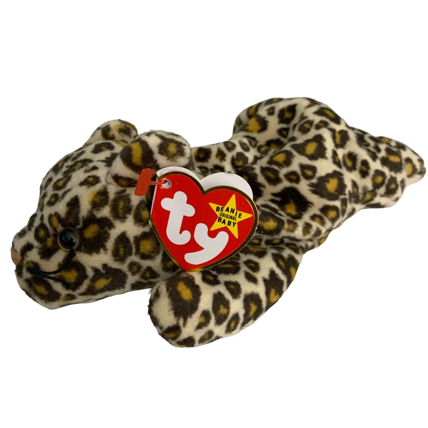 Freckles the Leopard Retired TY Beanie Baby 1996 Spotted Excellent Cond PVC