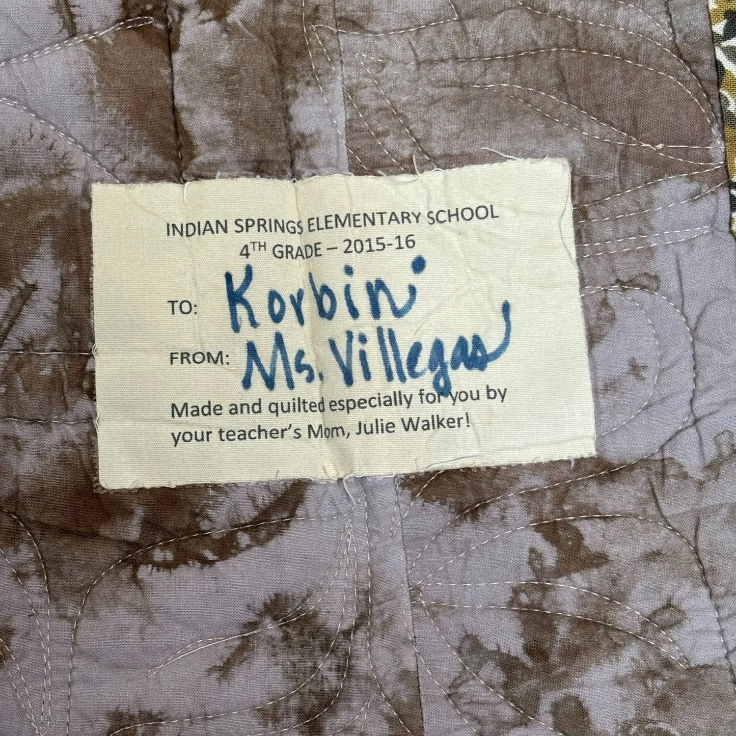 Handmade Wildlife Themed Patchwork Quilt Lap Blanket Wall Hanging Throw