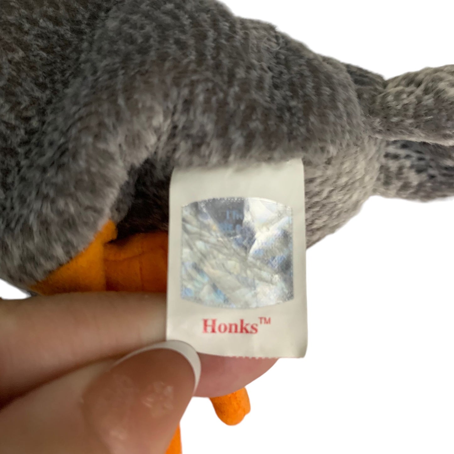 Honks the Goose Bird Retired TY Beanie Baby 1999 PE Pellets Excellent Cond