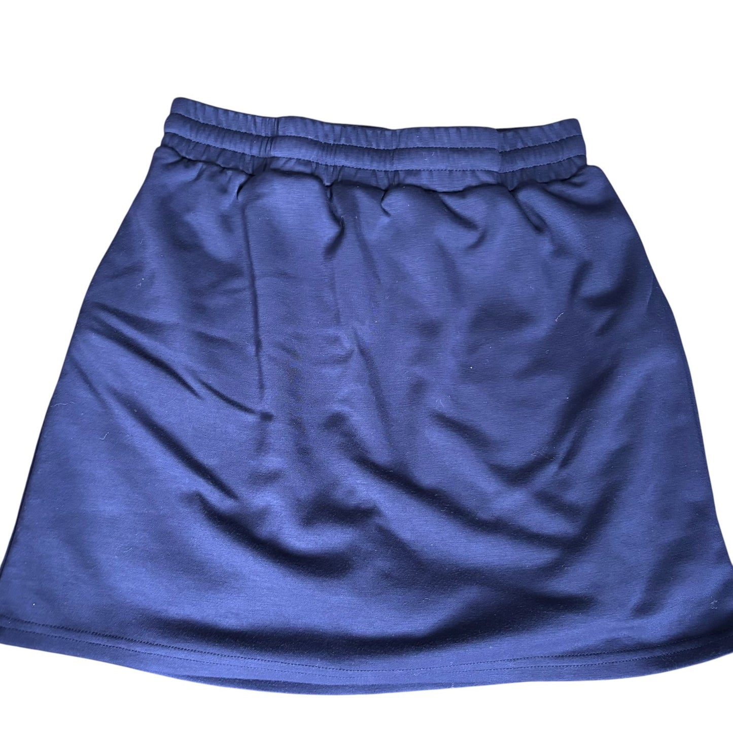 Sleeveless Tank Top Drawstring Skort Set Medium Navy Blue Elastic Pockets
