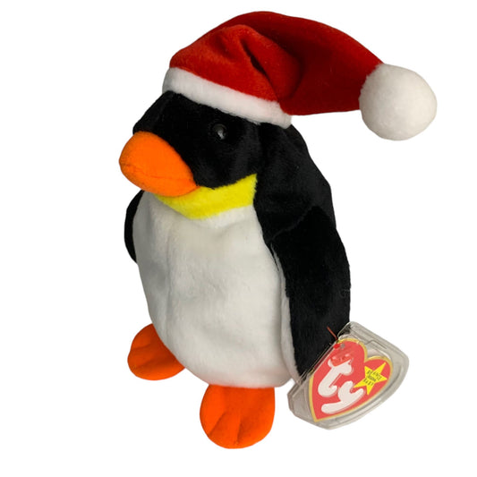 Zero the Penguin Christmas Retired TY Beanie Baby 1998 PE Pellets Excellent Cond