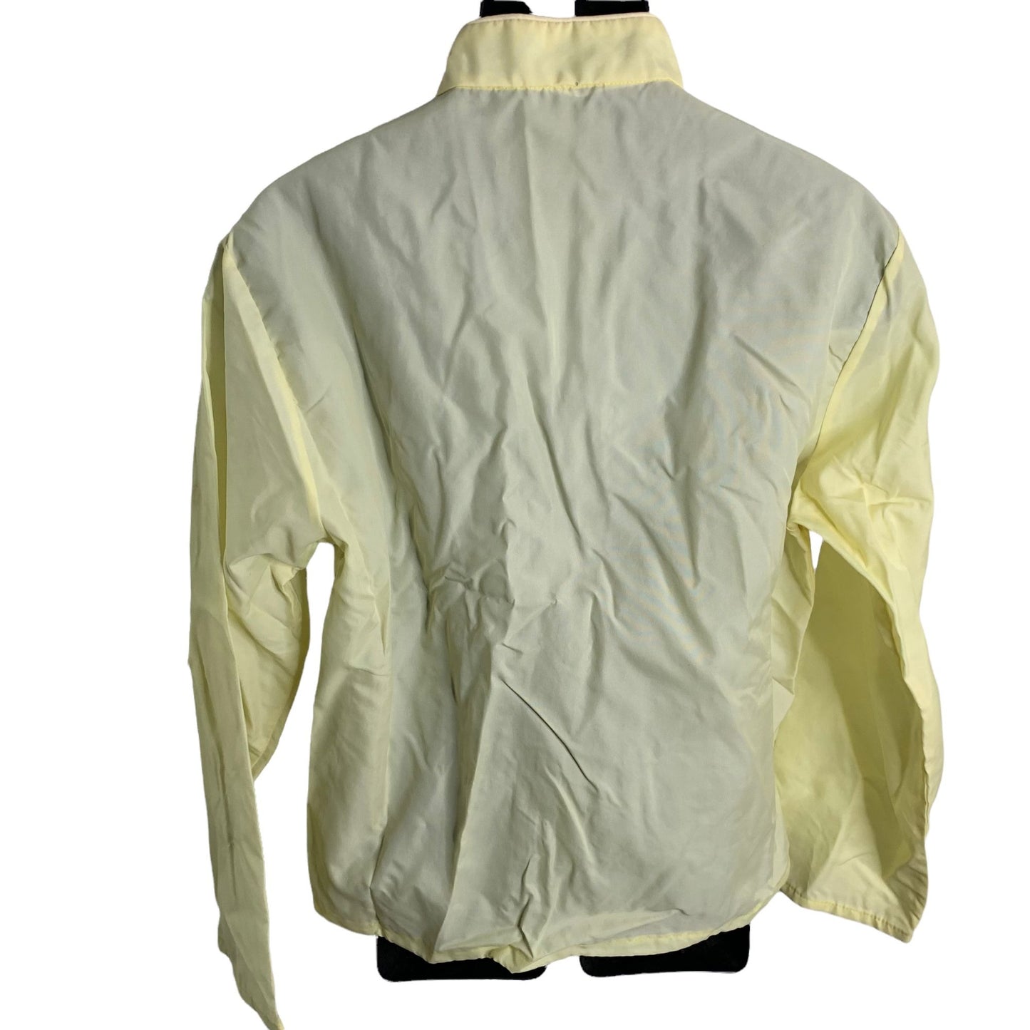 Vintage Mens 70s Zooys Windbreaker Jacket M Yellow Nylon Water Resistant