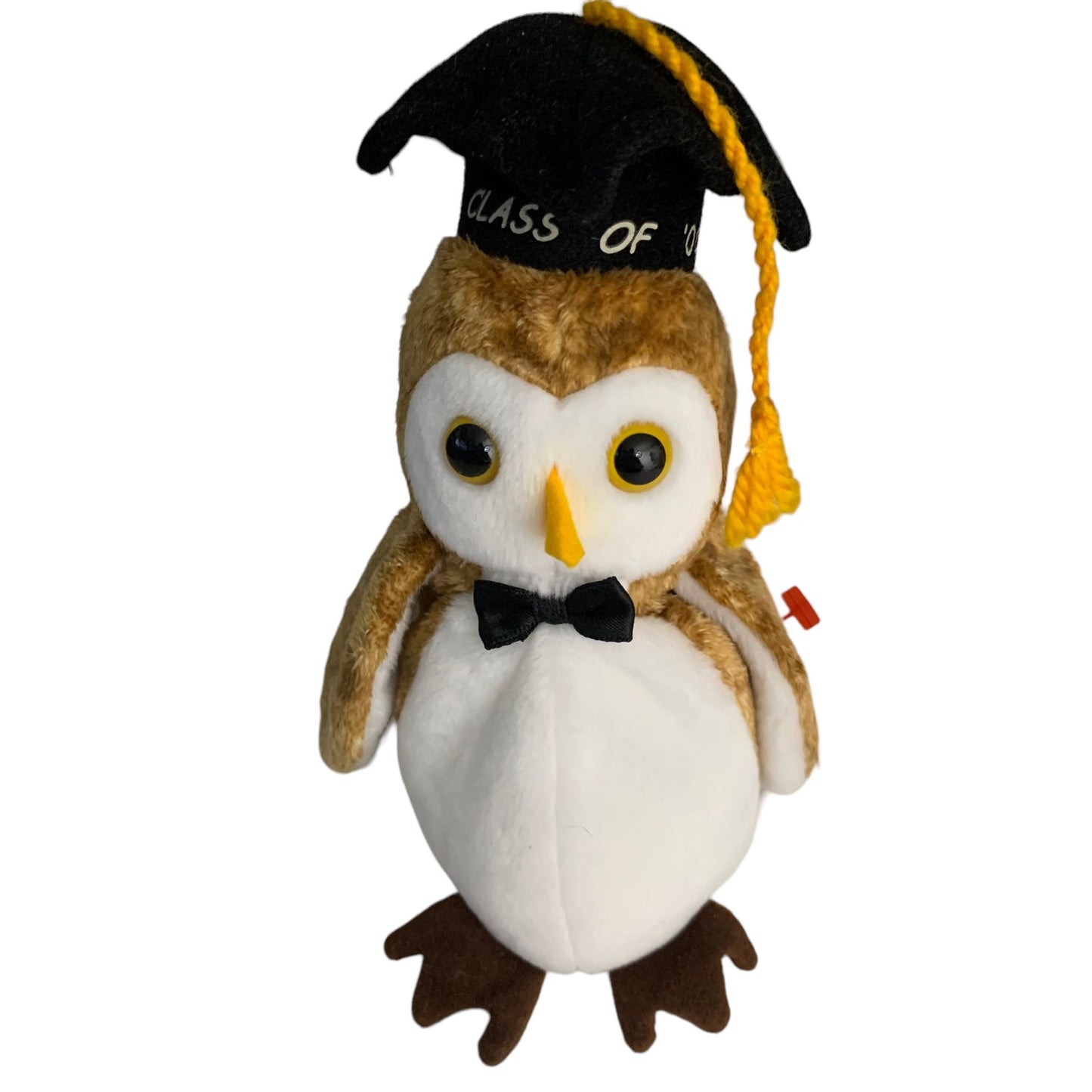 Wisest the Owl Retired TY Beanie Baby Class of 2000 Graduation PE Pellets