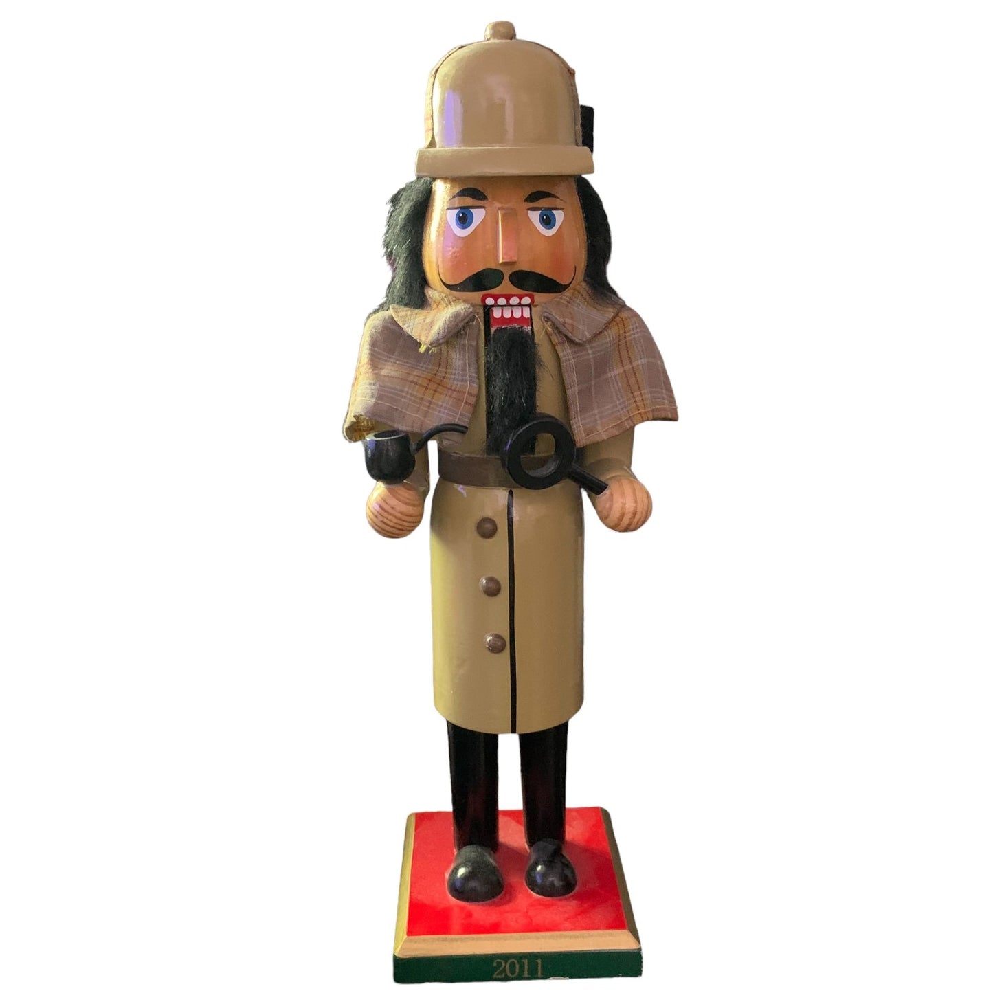 Target Exclusive 2011 Detective 14 in Wood Nutcracker Holiday Christmas Decor