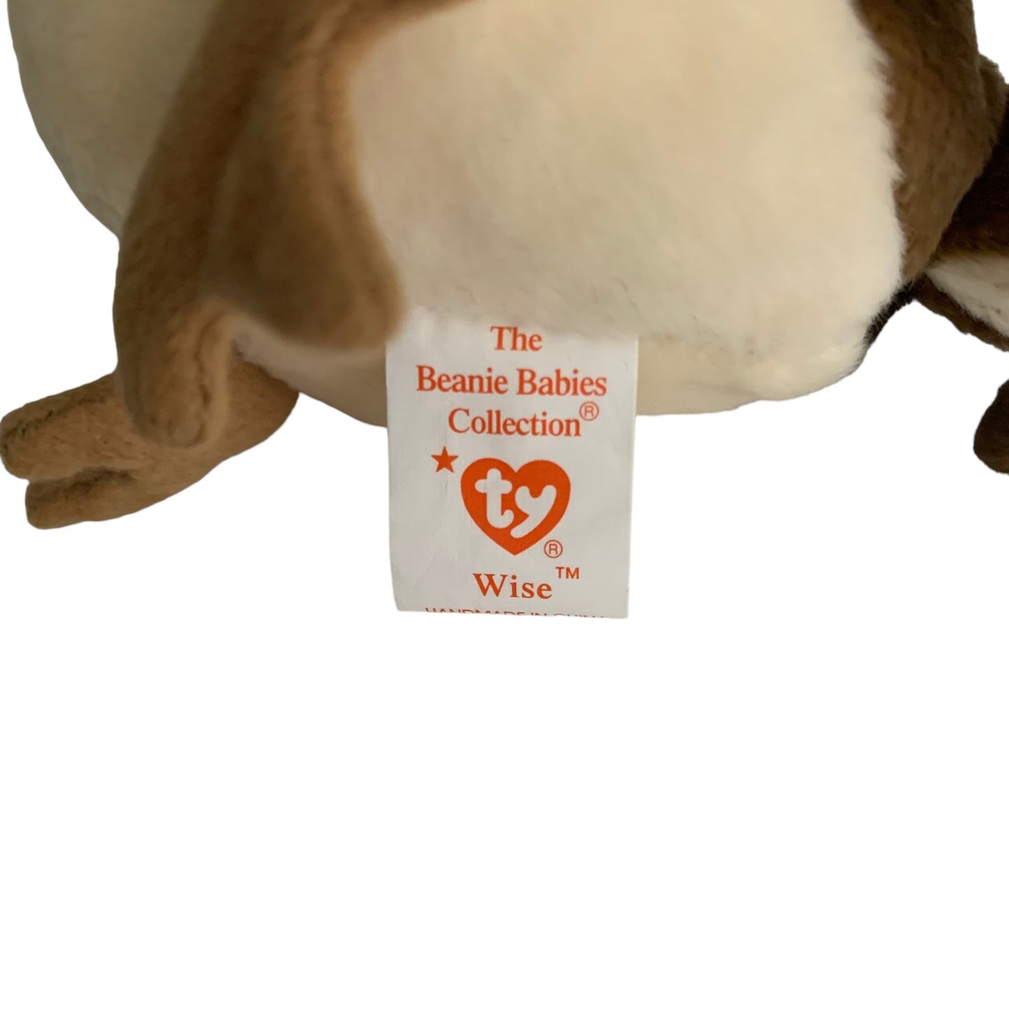 Wise the Owl Retired TY Beanie Baby Class of 1998 Graduation PE Pellets