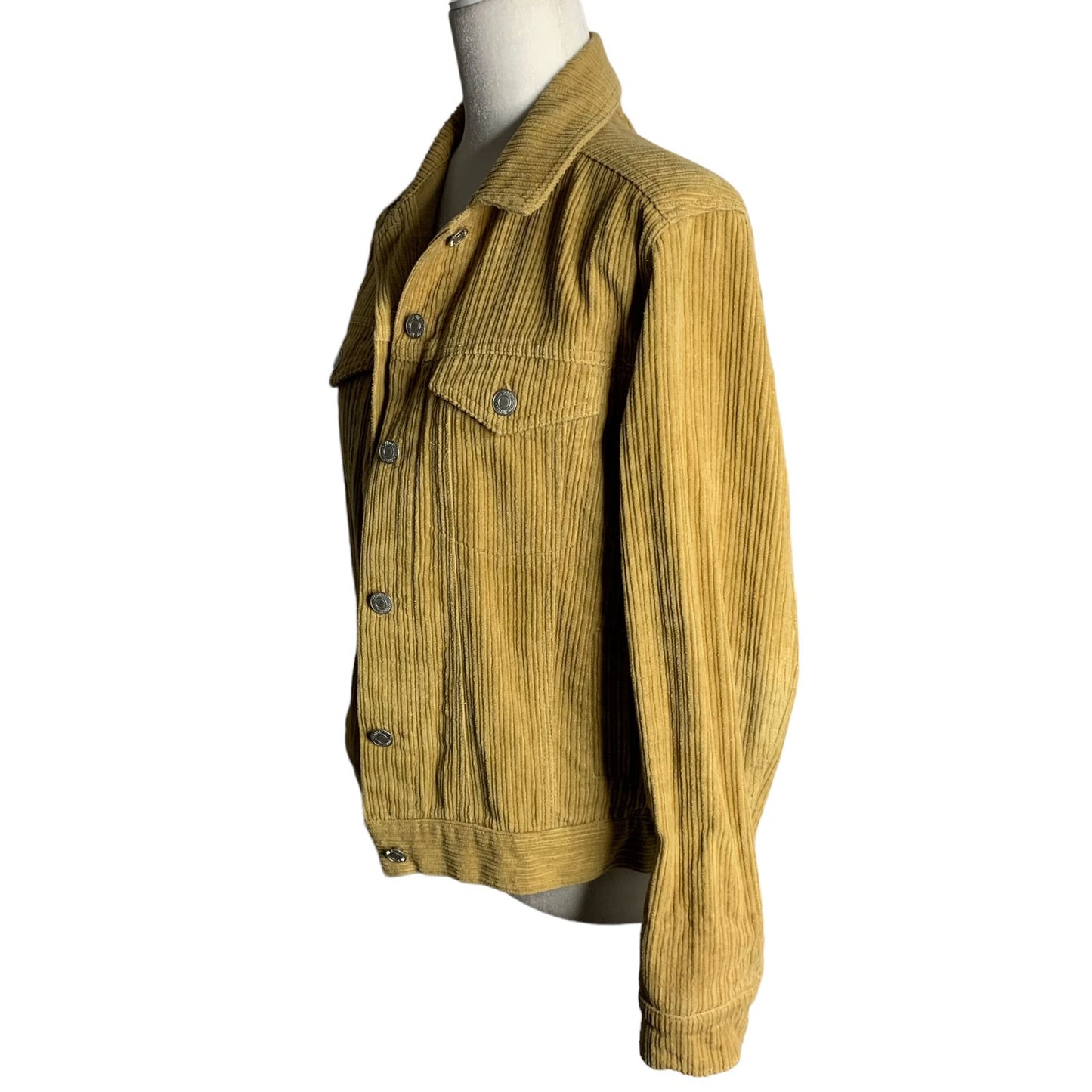 Sky & Sparrow Button Up Corduroy Jacket S Tan Long Sleeves Pockets Collared