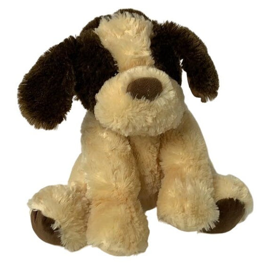 Vintage HugFun Puppy Dog Plush 11 in Stuffed Animal Toy Cream Brown