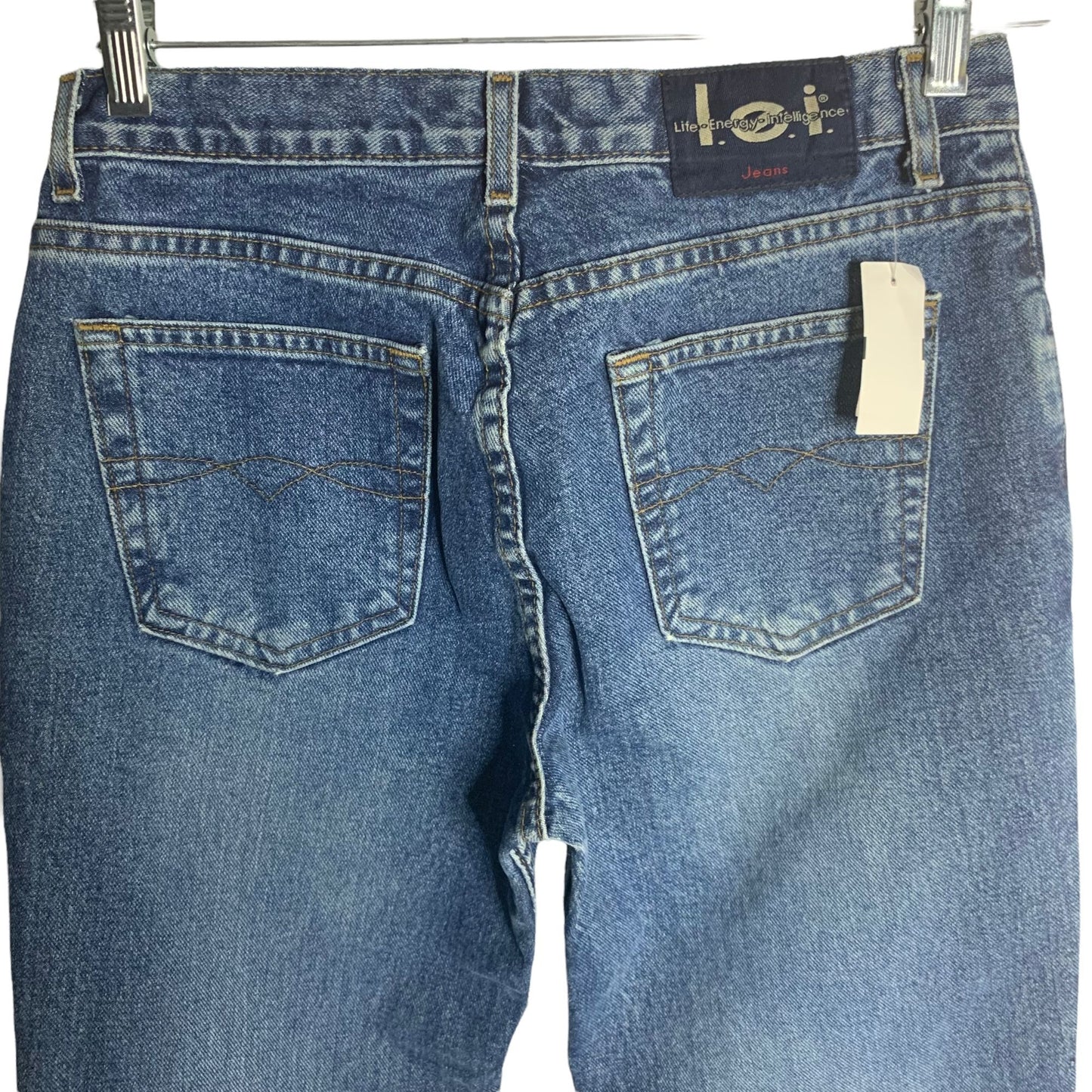 Vintage Y2K LEI 811 Denim Bootcut Jeans 11 Med Wash High Rise NEW Deadstock