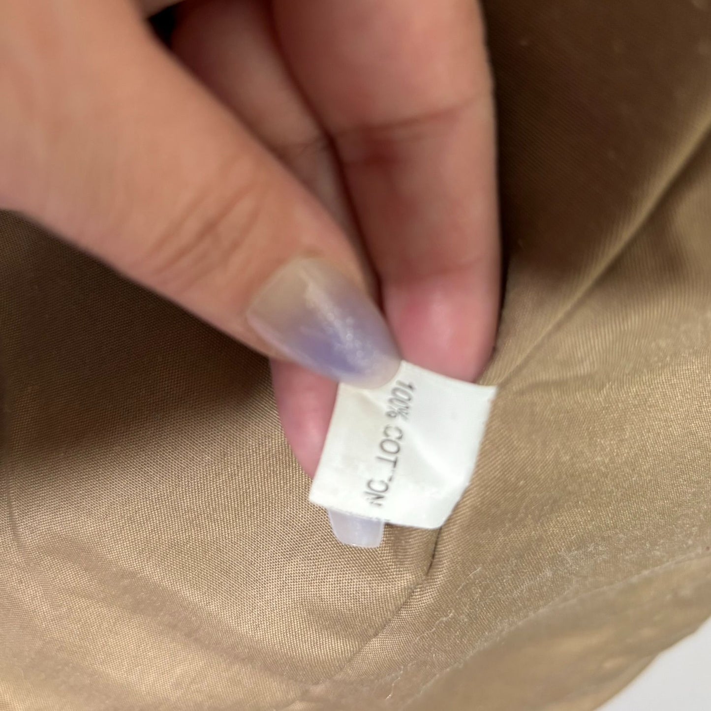 Belted Trench Coat Removable Rabbit Fur Collar Small Tan Pockets Lined Buttons