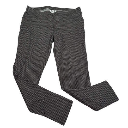 Seven7 Pull On Leggings Ponte Pant XL Gray Houndstooth Stretch Rayon Blend