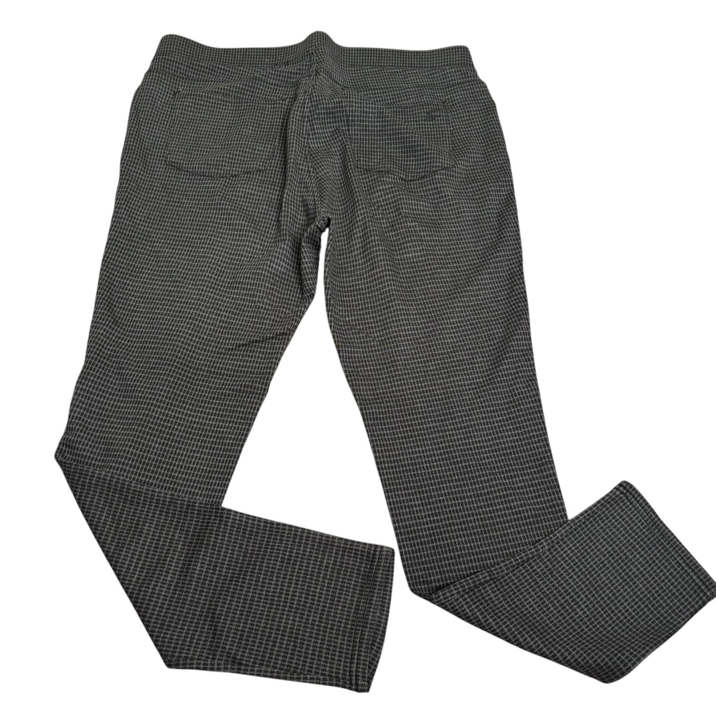 Seven7 Pull On Leggings Ponte Pant XL Gray Houndstooth Stretch Rayon Blend