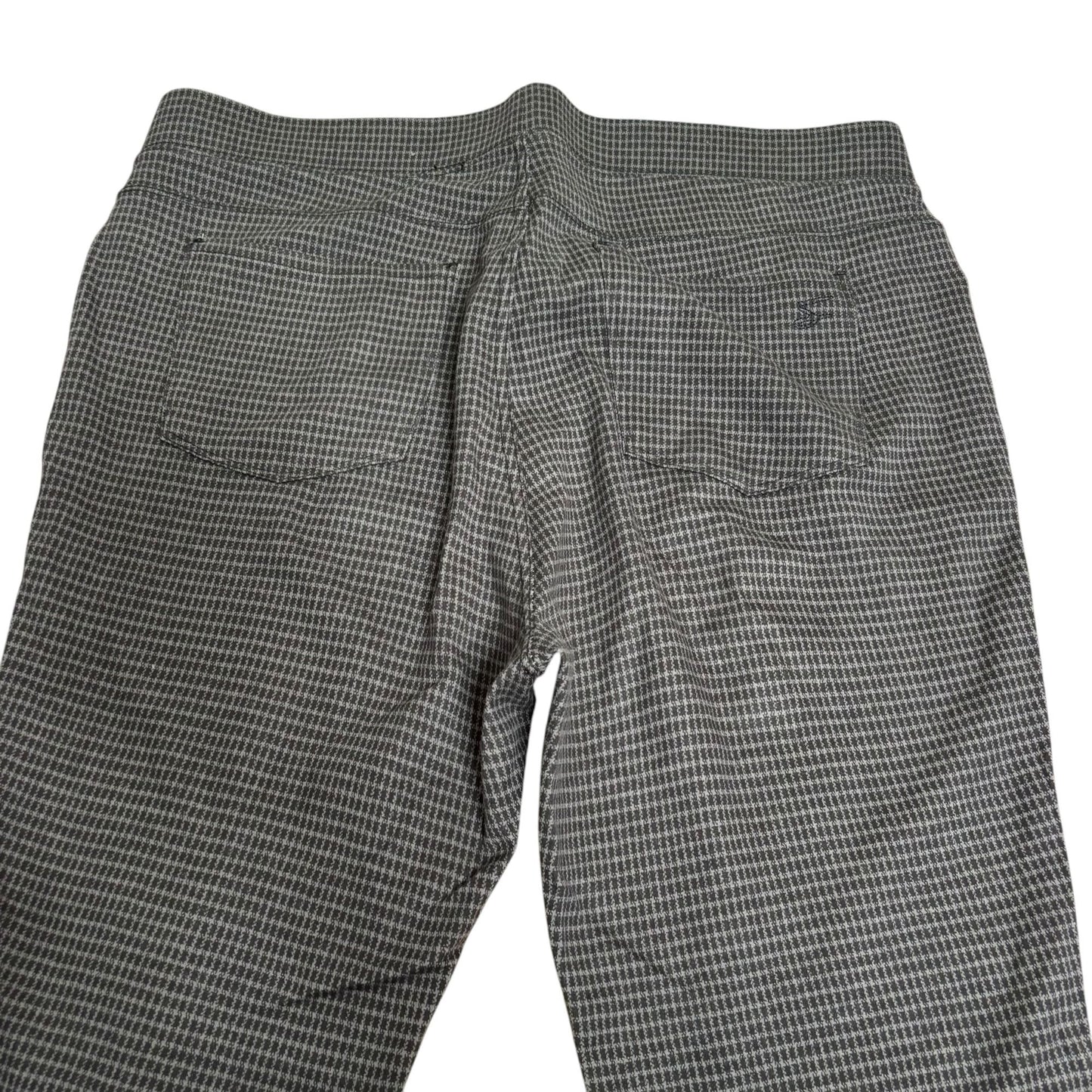 Seven7 Pull On Leggings Ponte Pant XL Gray Houndstooth Stretch Rayon Blend