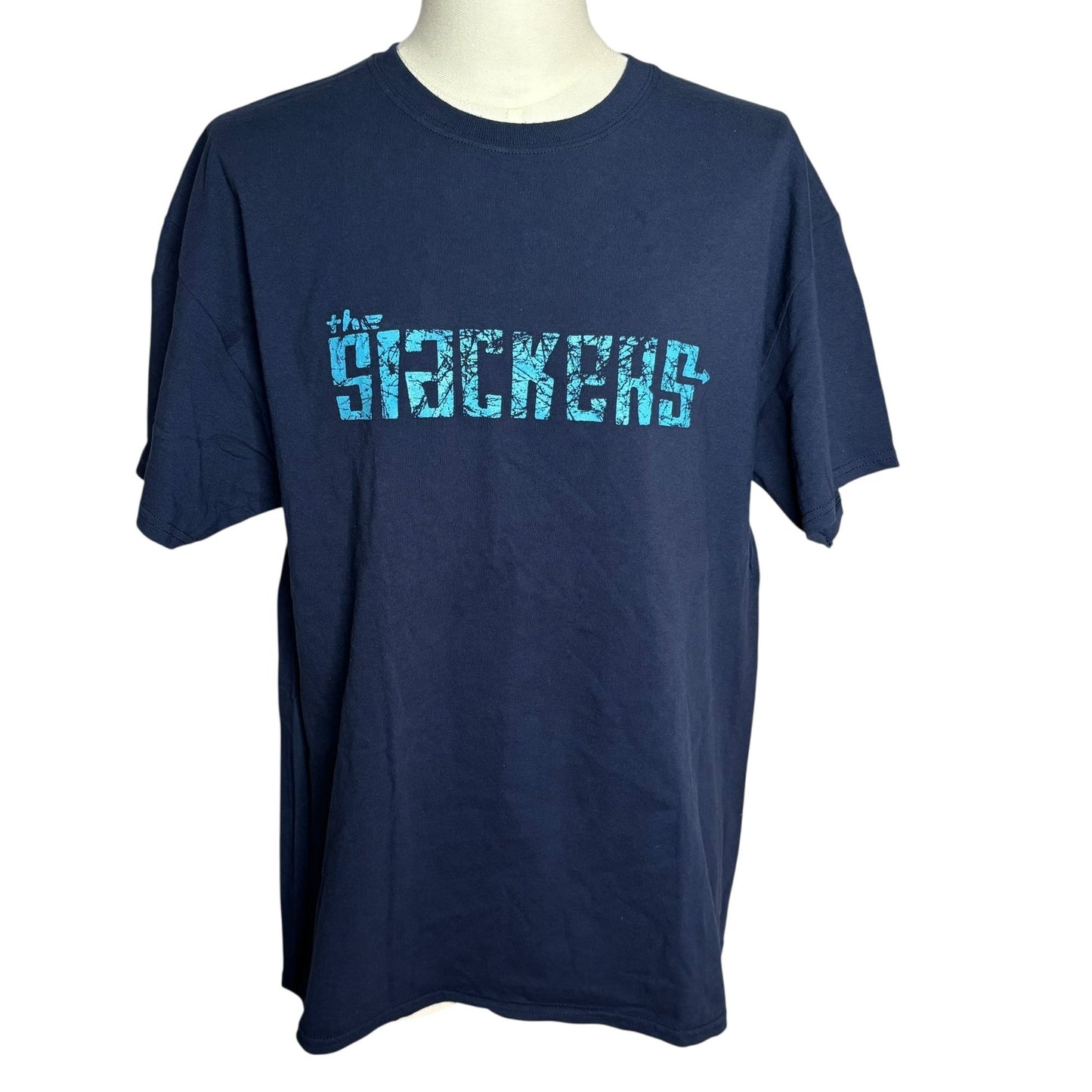 The Slackers Ska Band Tee T-Shirt XL Navy Blue Short Sleeve Crewneck Punk Rock