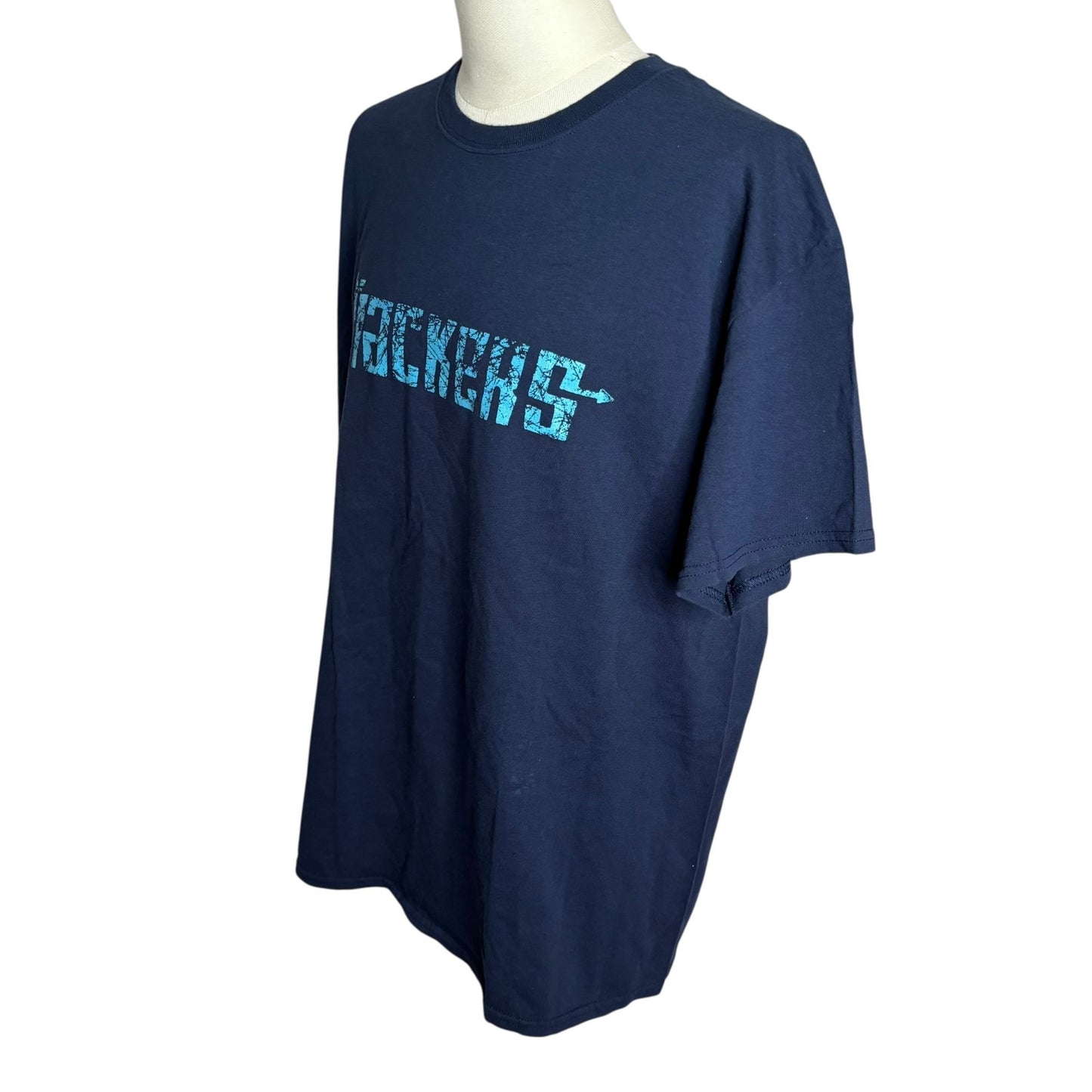 The Slackers Ska Band Tee T-Shirt XL Navy Blue Short Sleeve Crewneck Punk Rock