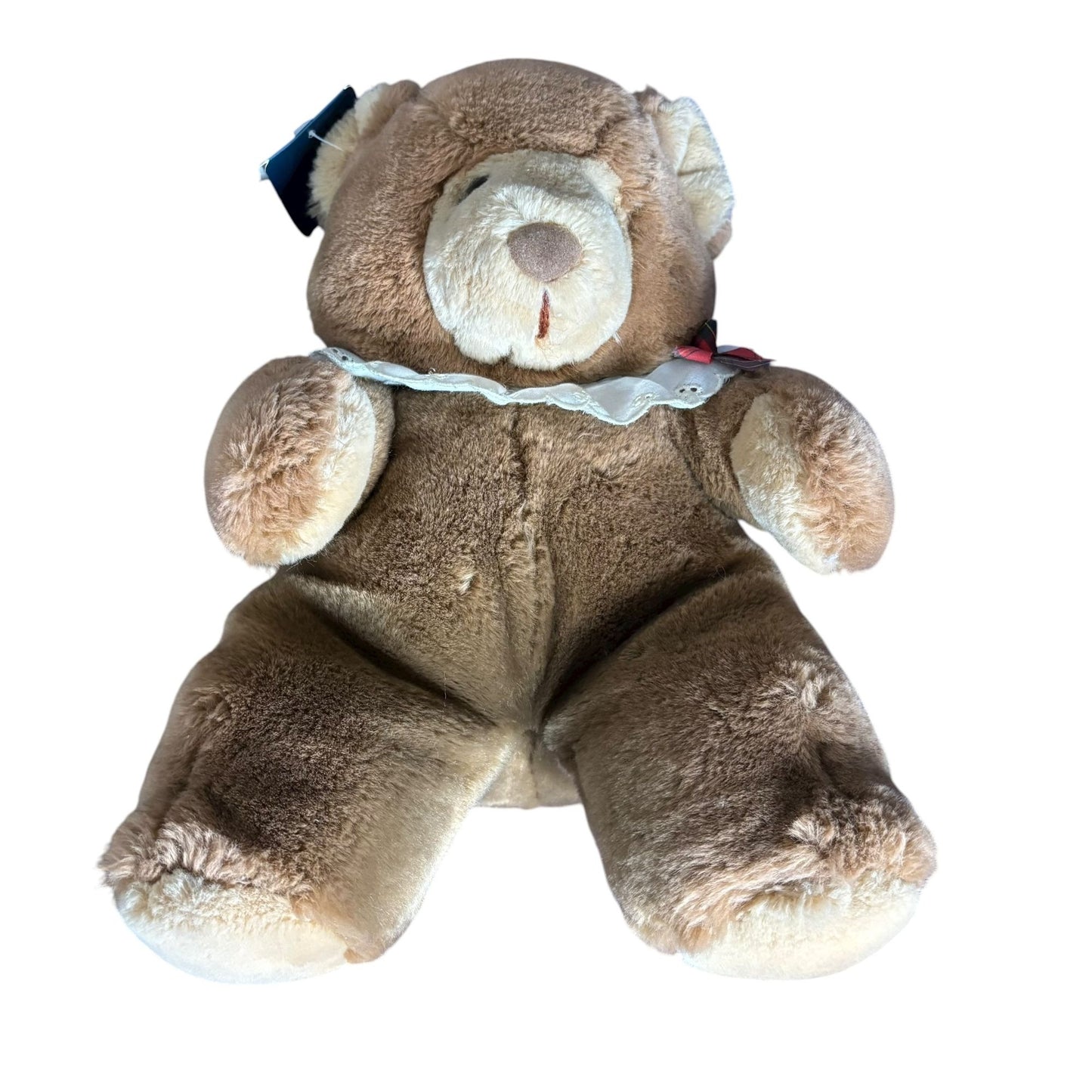 Vintage Carousel Mikki Bear Plush 1985 Brown Stuffed Animal 12" Surface Washable