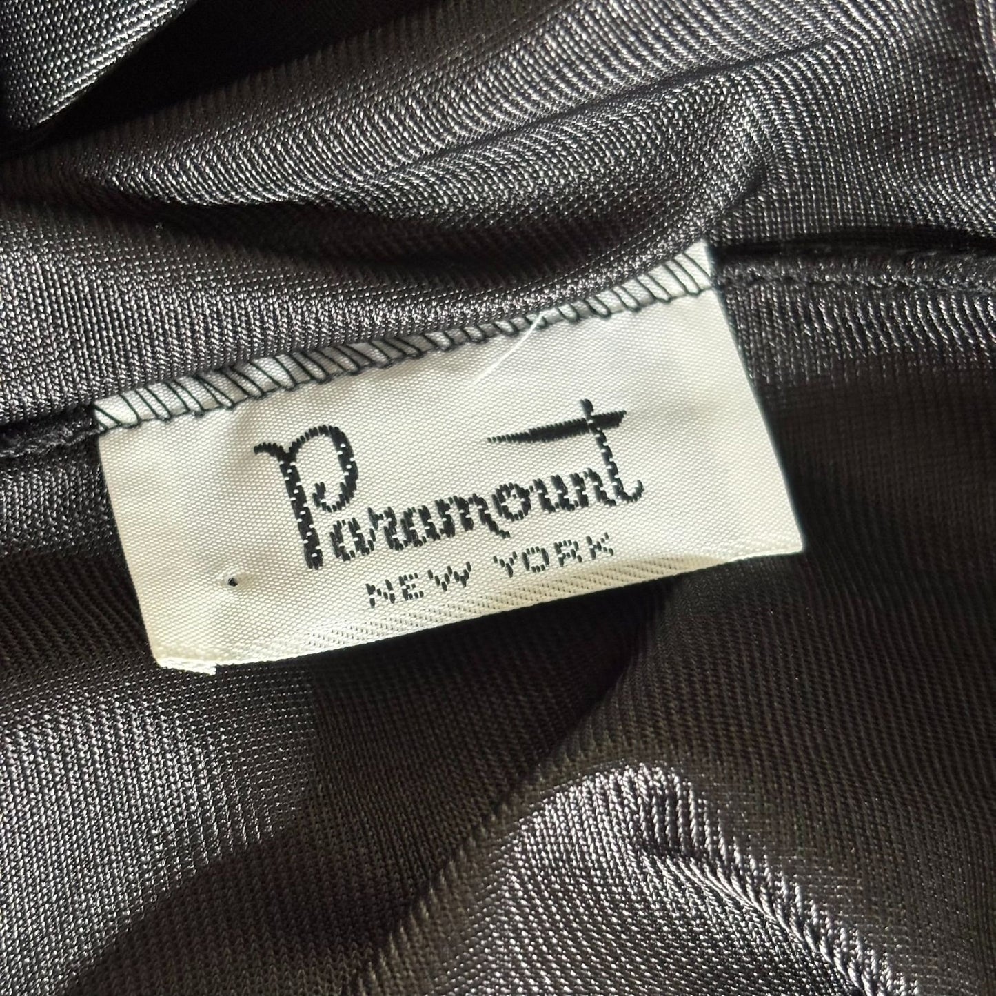 Vintage 70s Paramount Sheer Nylon Nightgown Large Black Polka Dot Mesh Empire