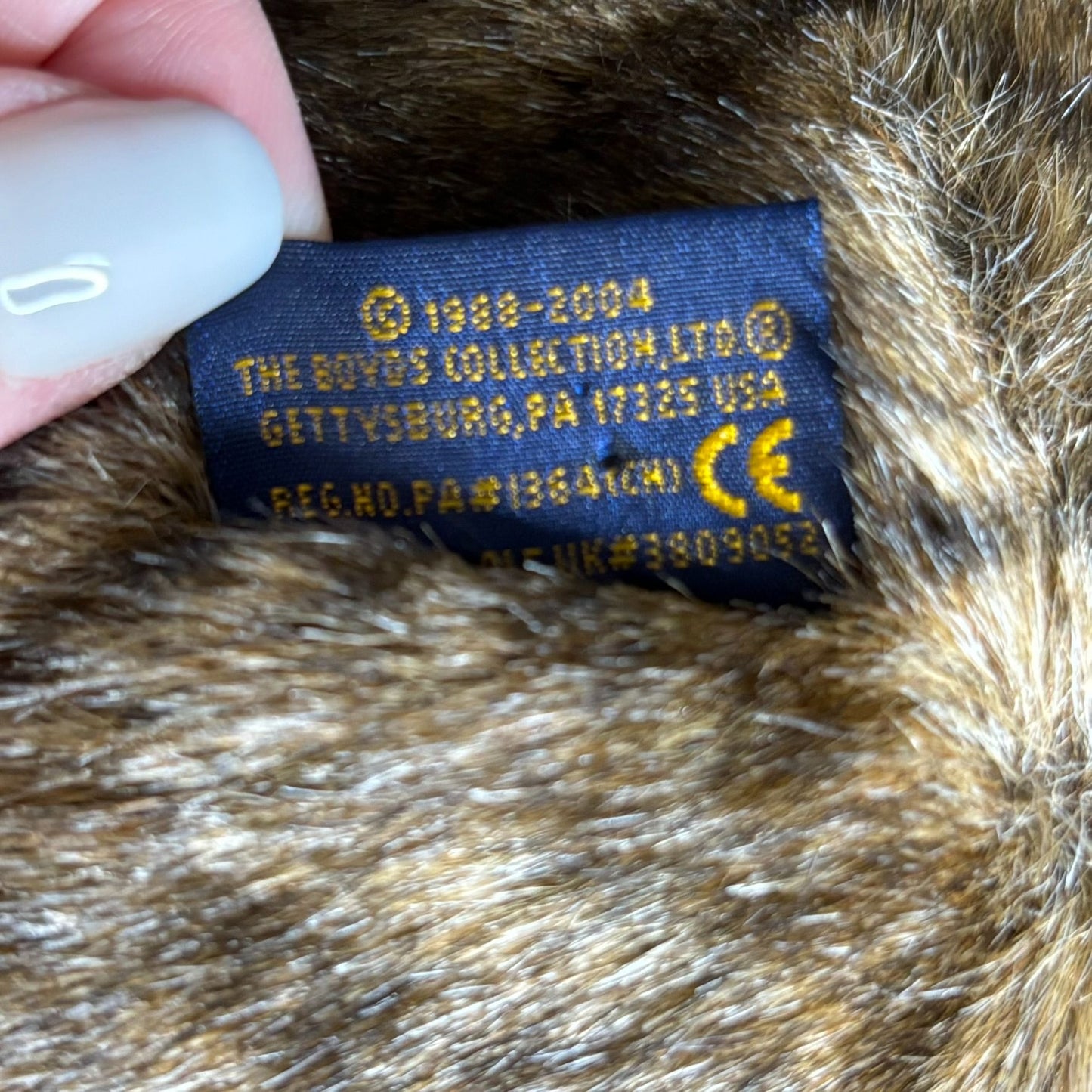 Vintage 2004 Boyds Collection Ltd Brown Teddy Bear Fully Jointed Head Down