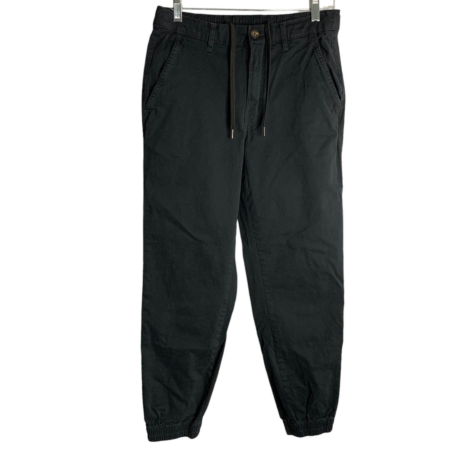 Amazon Essentials Straight Fit Jogger Pants S Black Elastic Drawstring Pockets