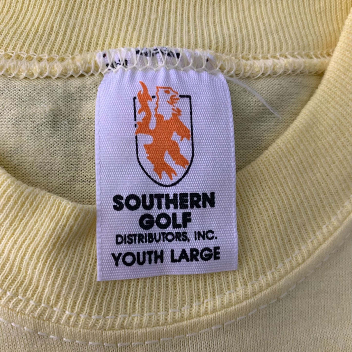 Vintage 1989 Putt Putt Golf T Shirt S Yellow Single Stitch Deadstock Crewneck