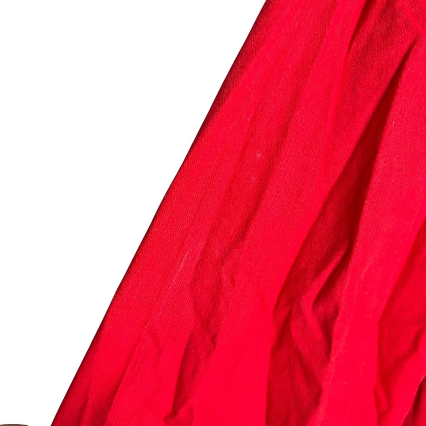 Harbour Vue Embroidered Button-Up Shirt Size 14 Red 100% Cotton Long Sleeve