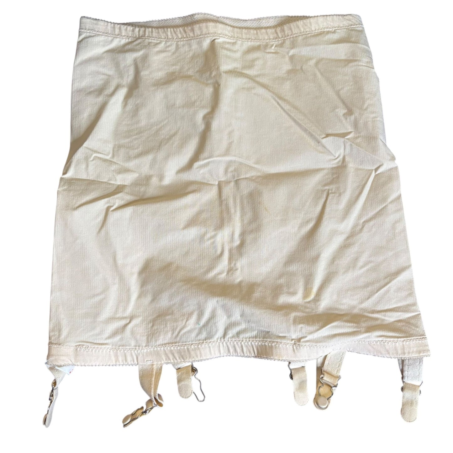 Vintage 50s Young Smoothie Beige Girdle Garters Shapewear Nylon Spandex