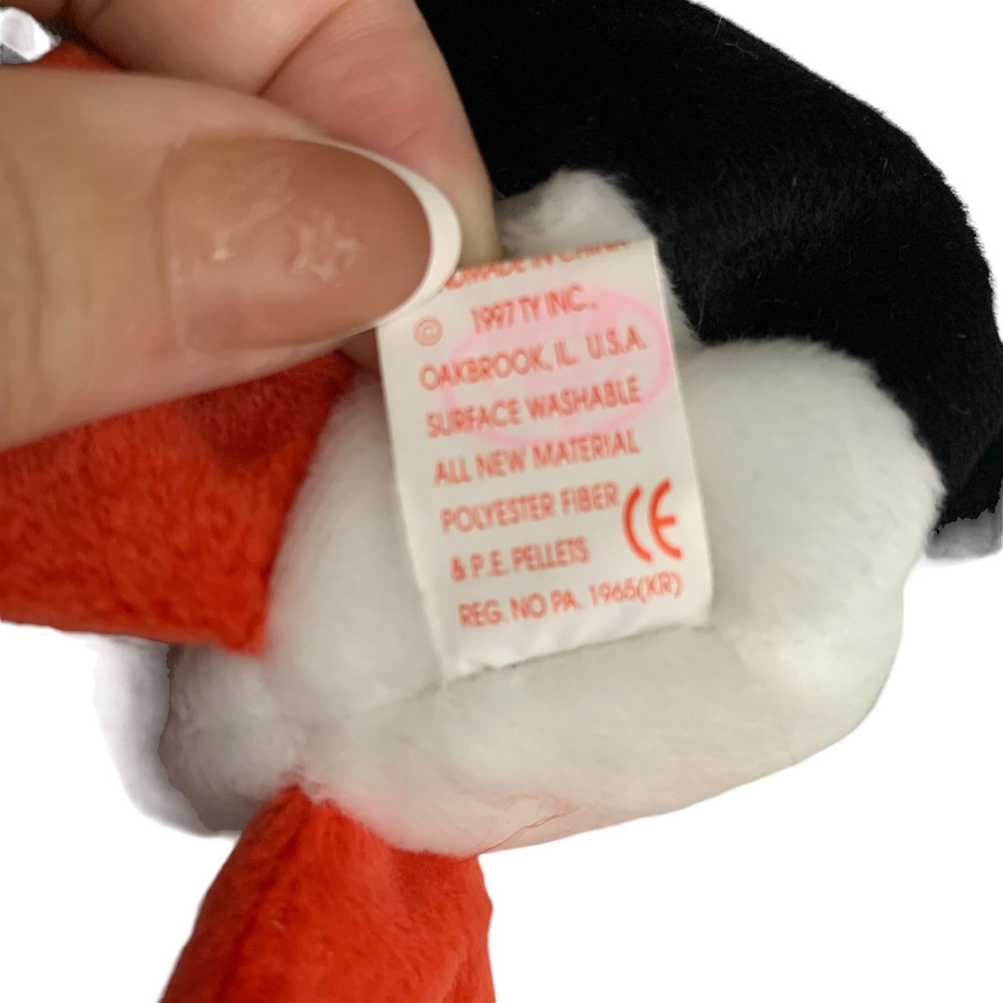 Puffer the Baby Penguin Retired TY Beanie Baby 1997 PE Pellets Excellent Cond