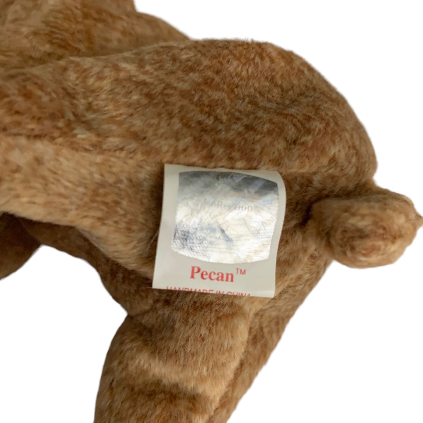 Pecan the Bear Retired TY Beanie Baby 1999 PE Pellets Excellent Cond Brown