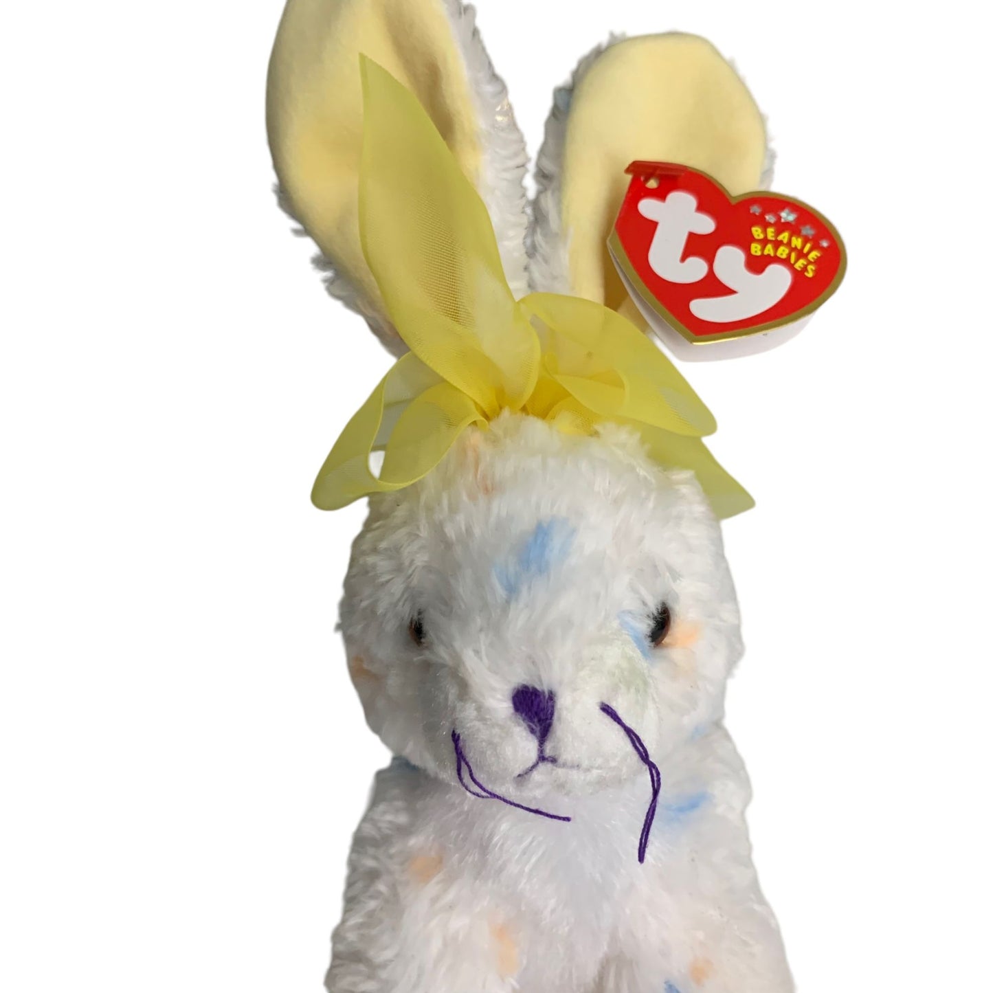 Carrots Rabbit Retired TY Beanie Baby 2001 PE Pellets Excellent Easter Bunny