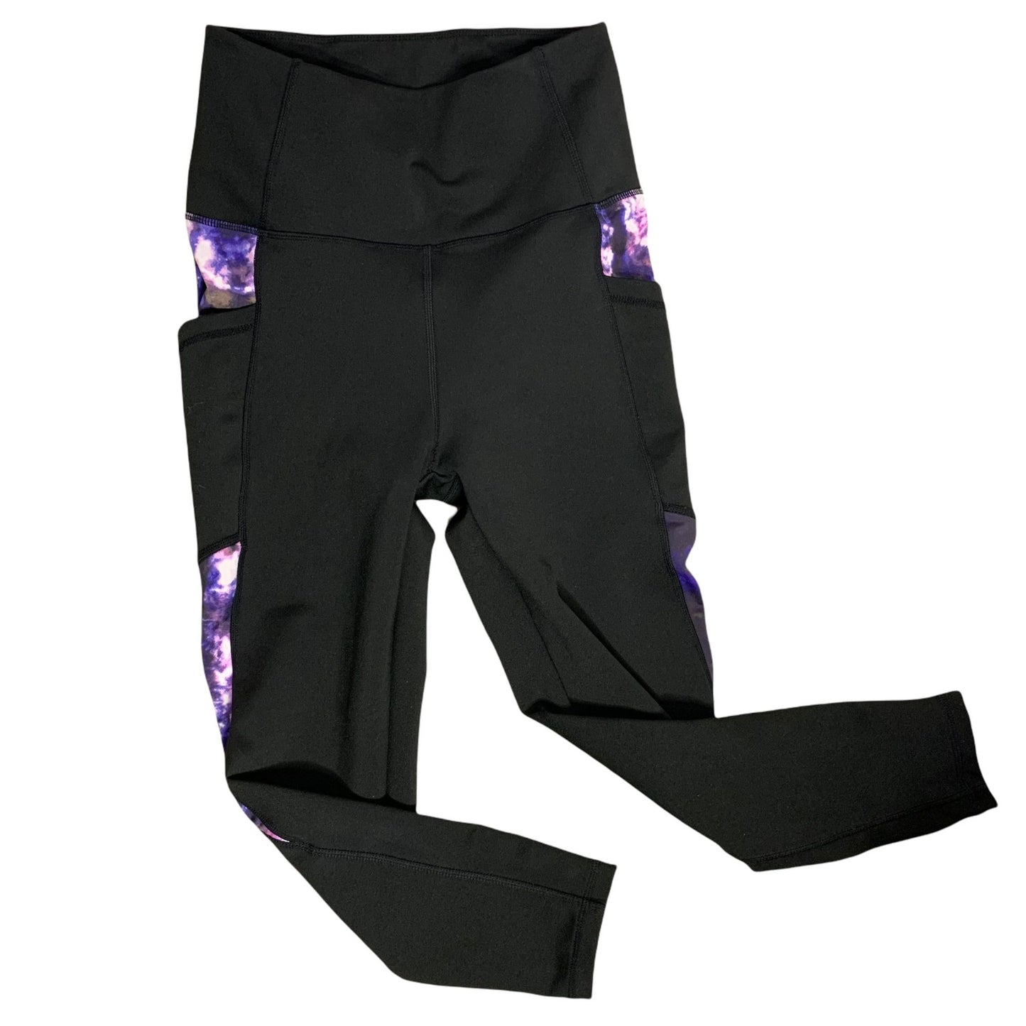 BSP Active Maximum Support Leggings M Black Cropped Pockets Mid Rise