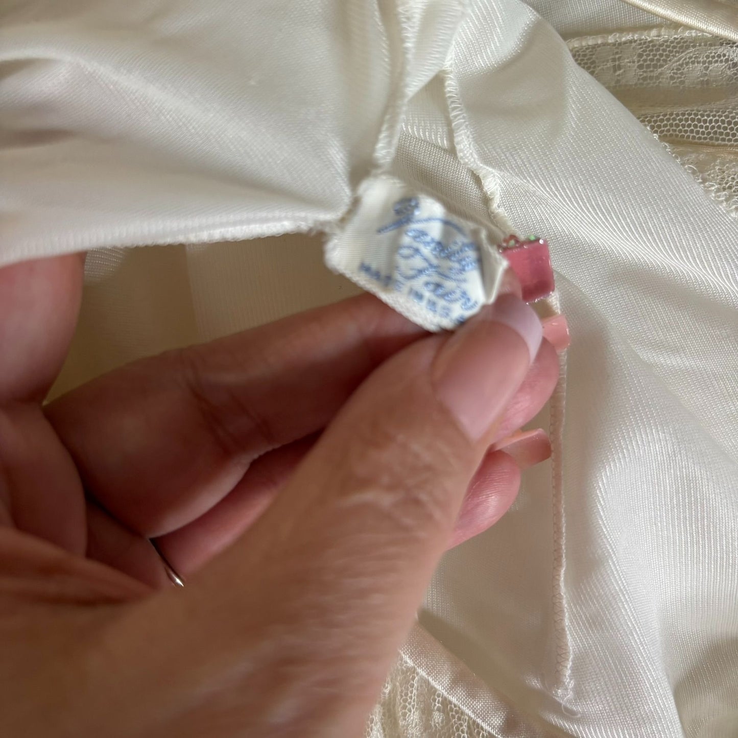 Vintage 70s Sleeveless Sheer Mini Dress Nightgown Small Nylon Babydoll Lace