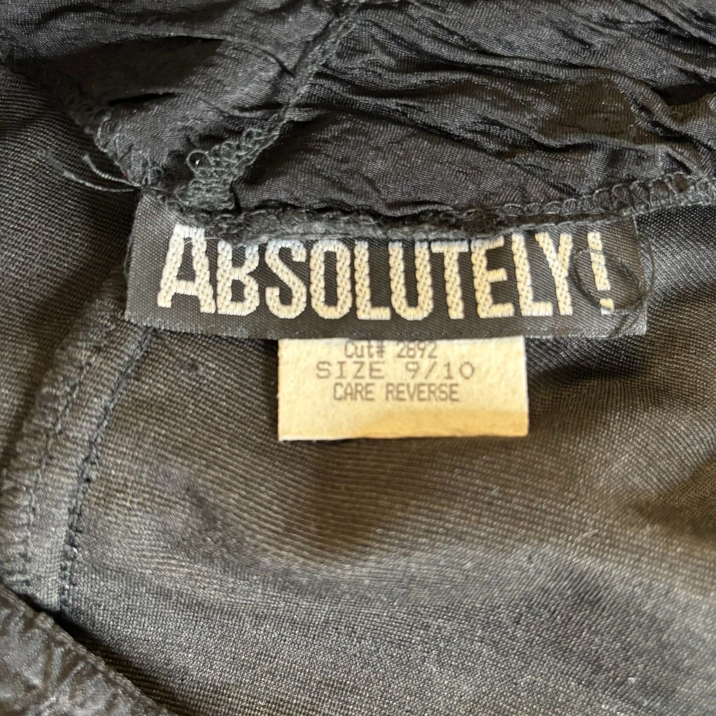 Vintage Textured Bodycon Dress Small Black Open Back 3/4 Sleeve Stretch Knit