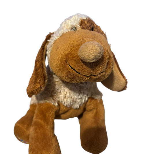 Classic Ganz Choco Cheeky Dog Webkins Plush Brown Cream Stuffed Animal HM694