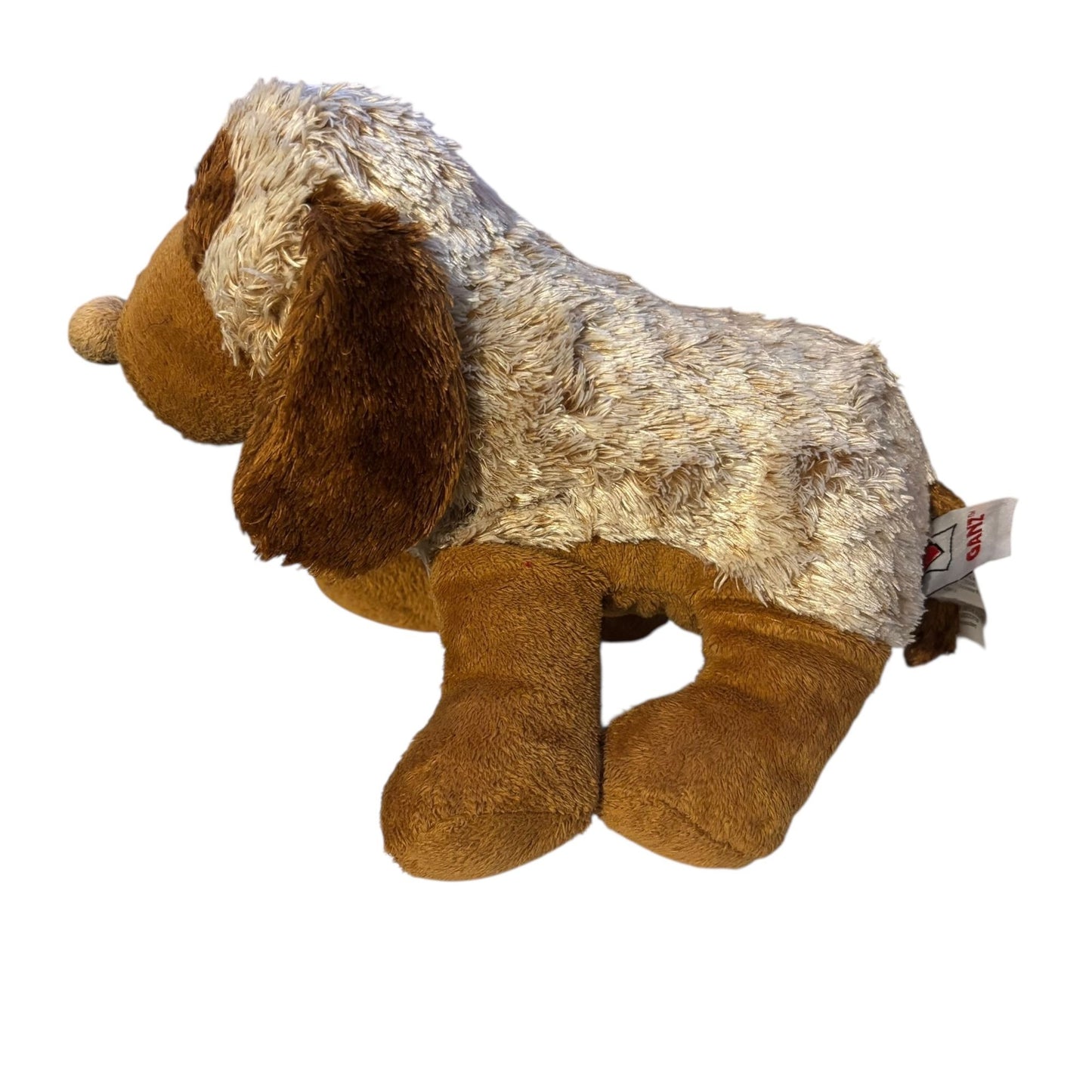 Classic Ganz Choco Cheeky Dog Webkins Plush Brown Cream Stuffed Animal HM694