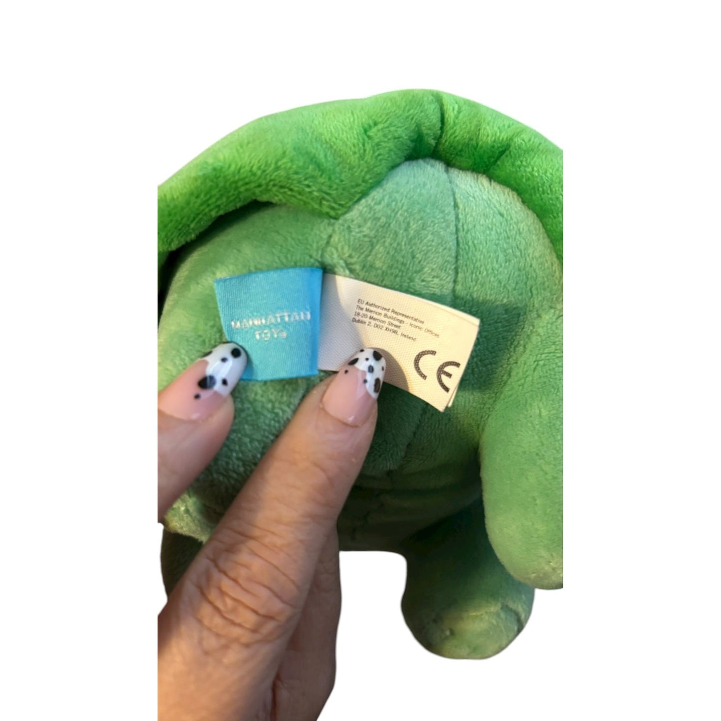 Morphies Furttle Leaf Manhattan Toy Green Turtle Tree Plush Stuffed Animal 8 in